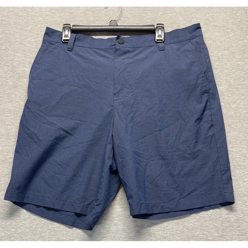 Banana Republic Performance Stretch Golf Chino Shorts Men 38 Navy Blue Quick Dry